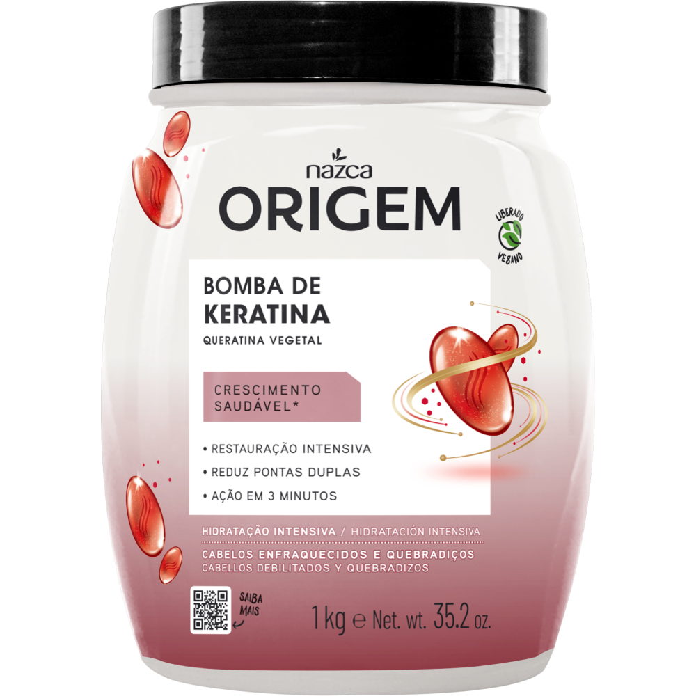 Creme de Hidratação Nazca Origem Bomba de Keratina 1kg