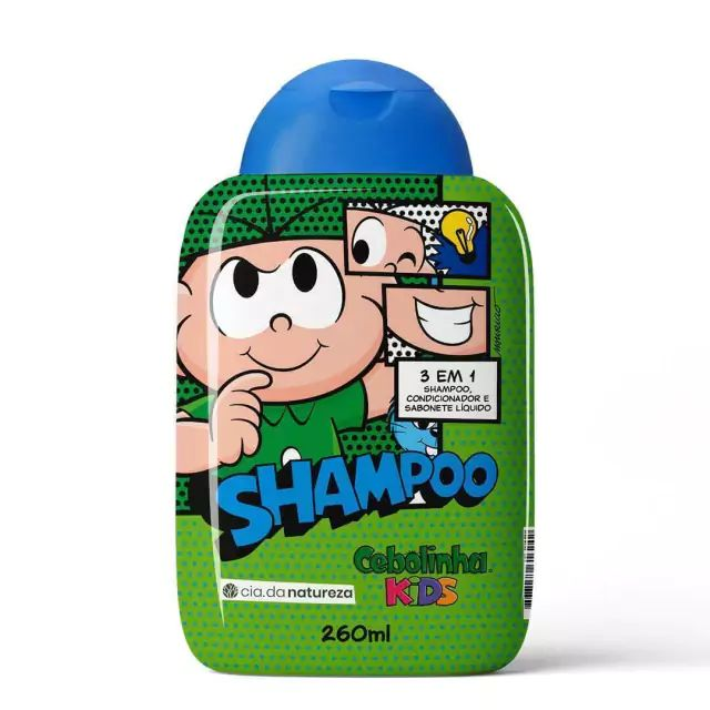 Shampoo 3Em1 Cia Da Natureza Cebolinha Kids 260ml