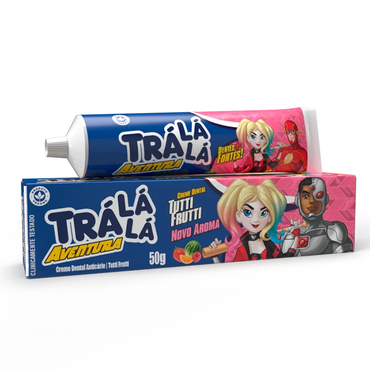 Creme Dental Tra Lá Lá 50g Aventura Tutti Frutti