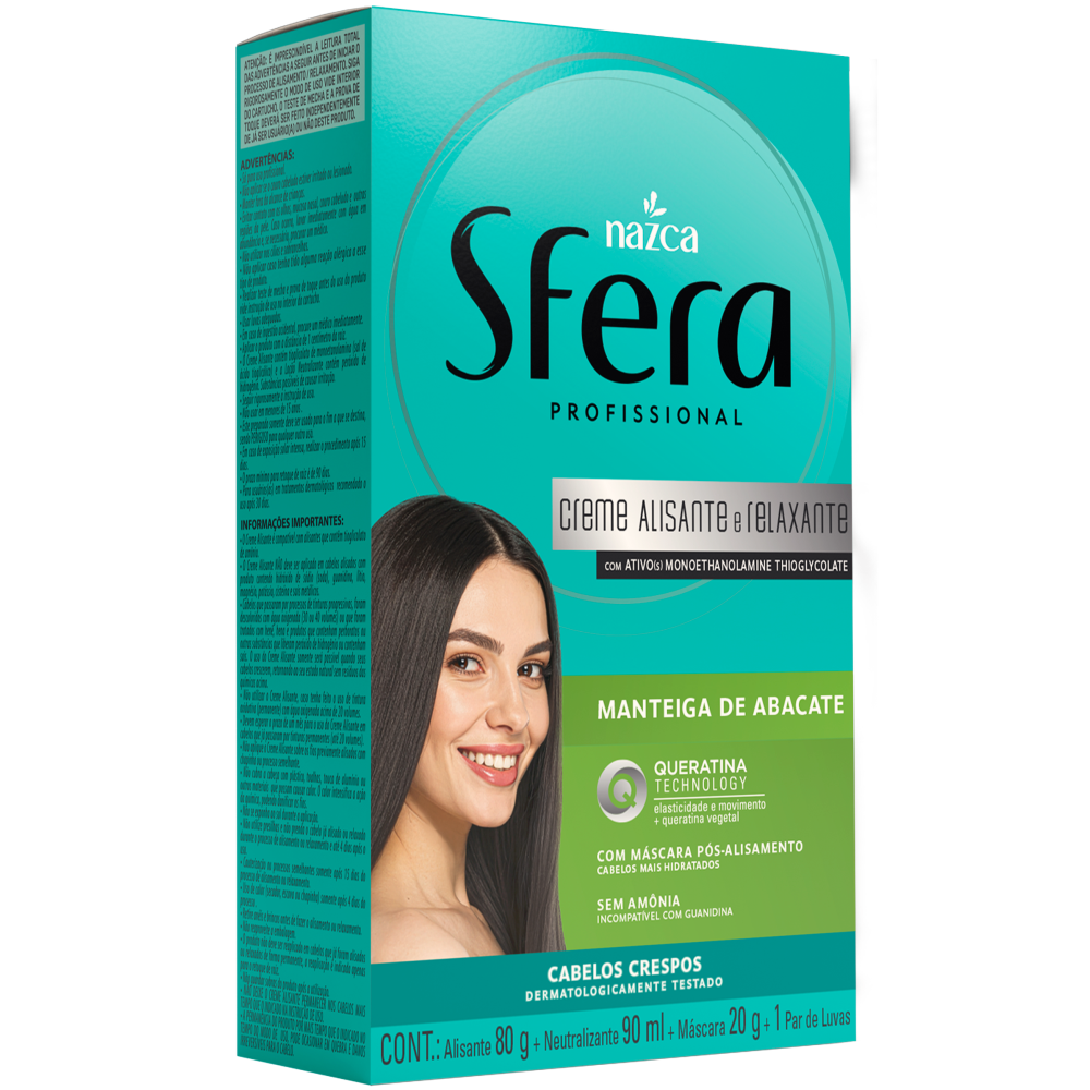 Kit Alisante Nazca Sfera Profissional Manteiga De Abacate 80G