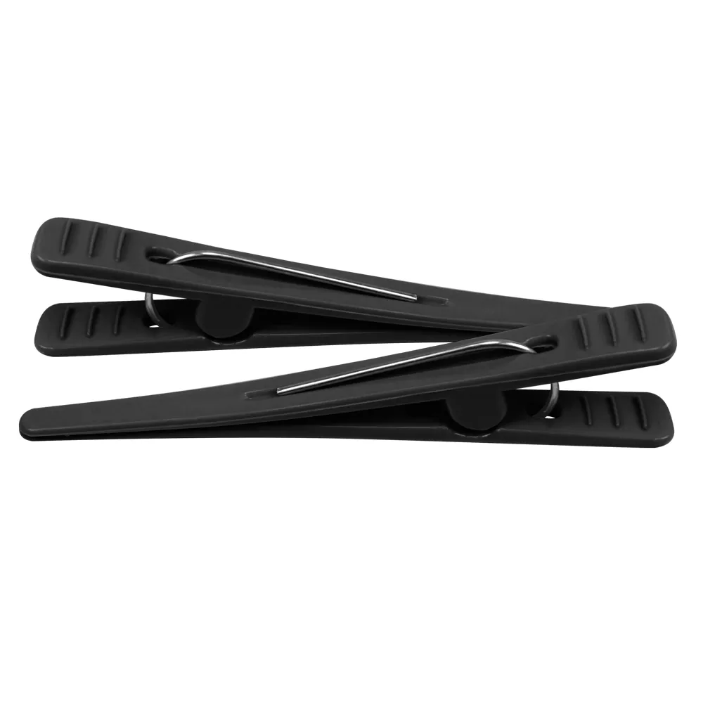 Clips De Plástico Santa Clara Preto 12 Unidades Ref. 3212