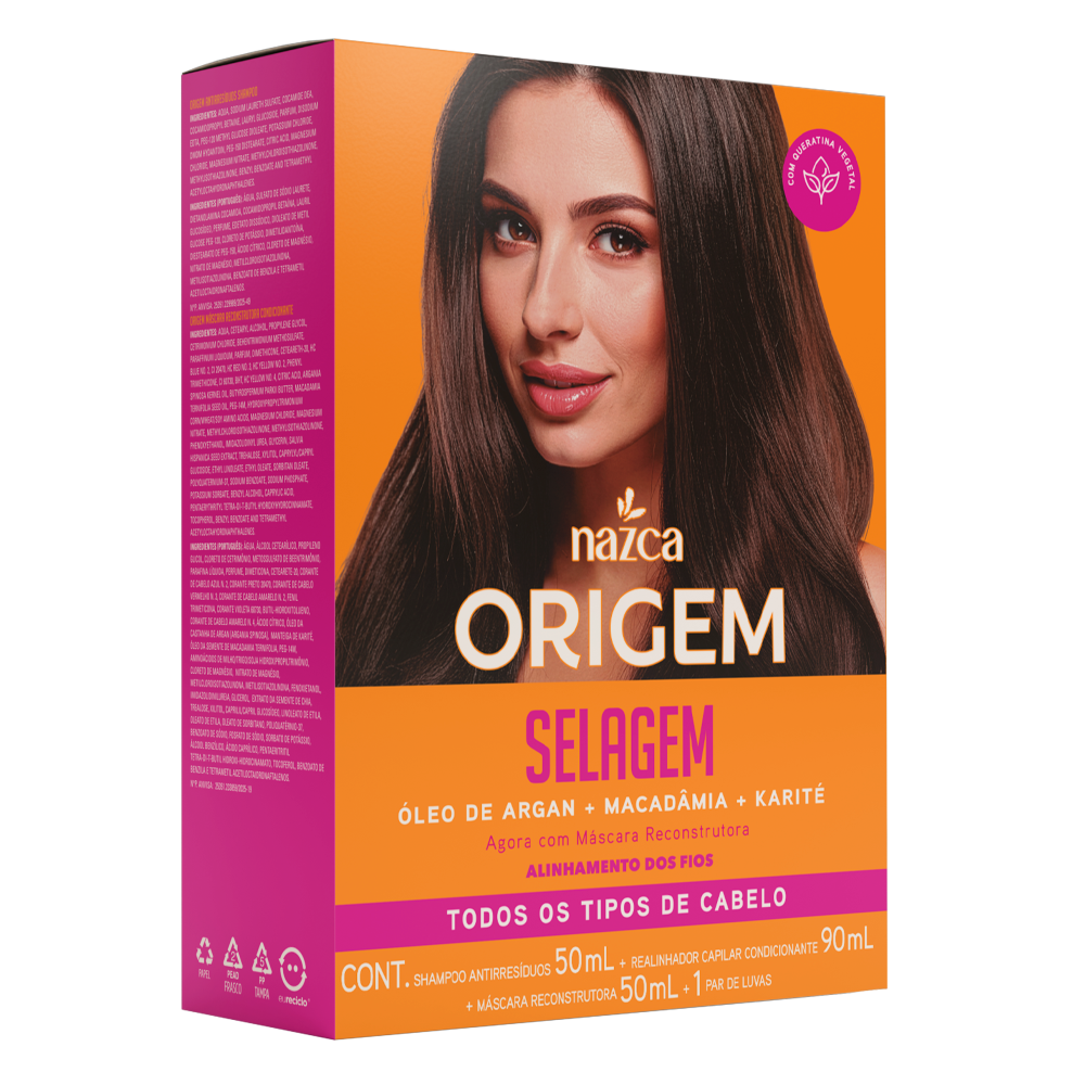 Kit Selagem Origem Todos Os Tipos De Cabelos