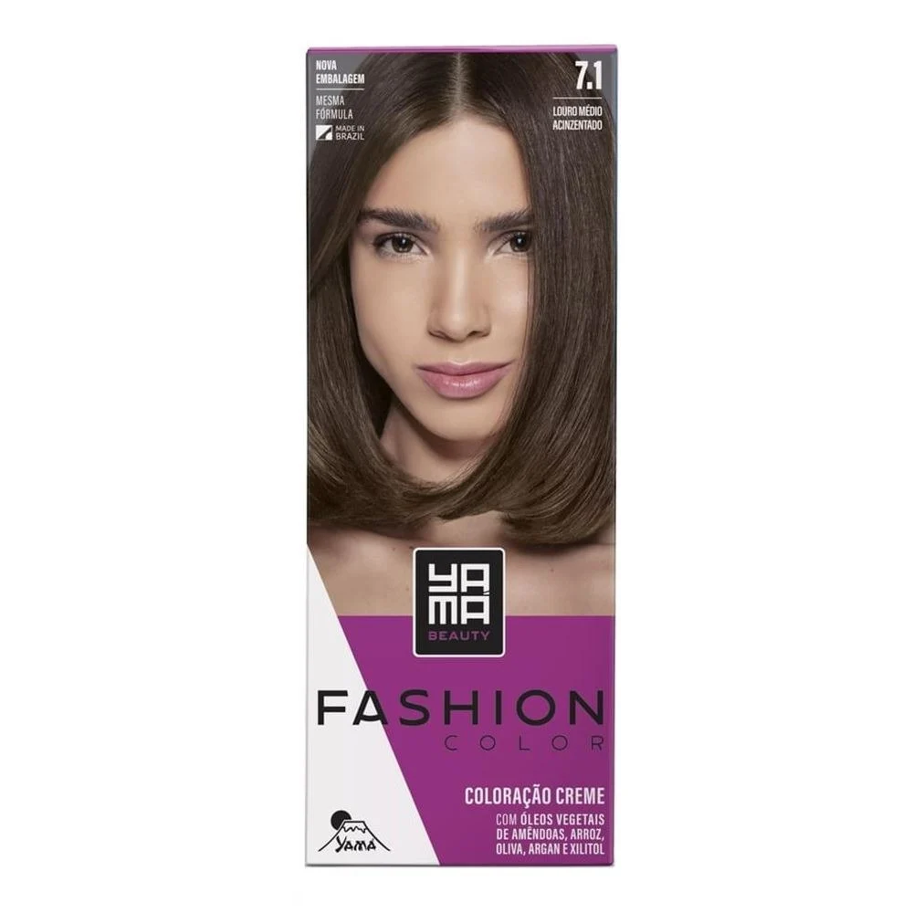 Coloração Yamá Fashion Color 7.1 Louro Acinzentado