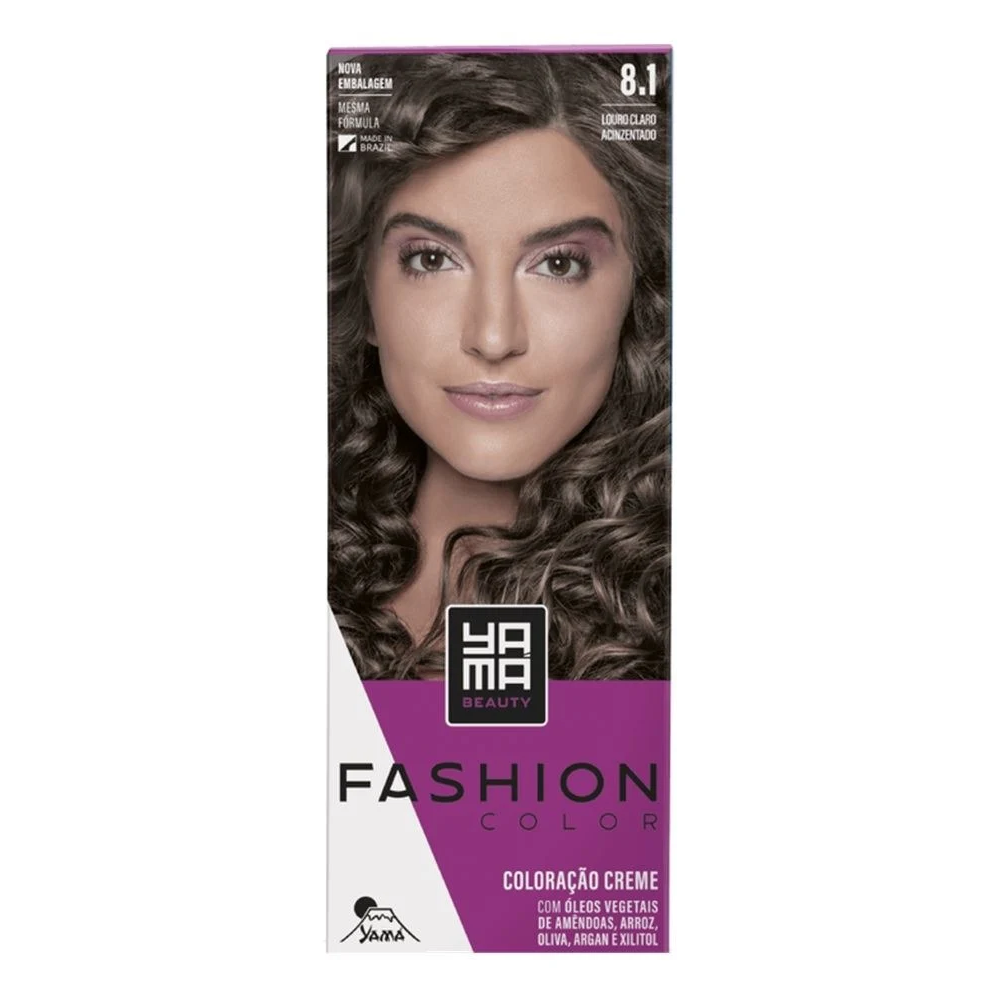 Coloração Yamá Fashion Color 8.1 Louro Claro Acinzentado