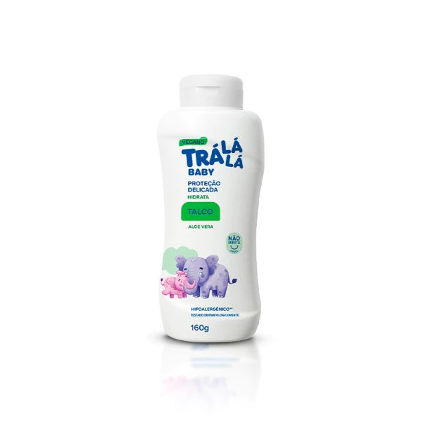 Talco Baby Tra Lá Lá 160g Hidrata Aloe Vera