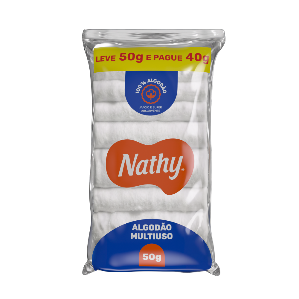 Algodão Nathy Hidrófilo 50g