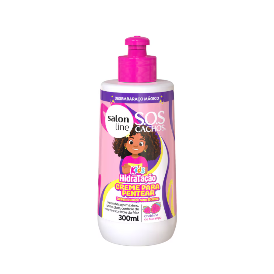 Creme Para Pentear Salon Line S.O.S Cachos Kids Hidratação 300ml