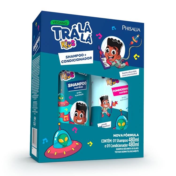 Kit Kids Tra Lá Lá Shampoo 480ml + Condicionador 480ml Nutrikids