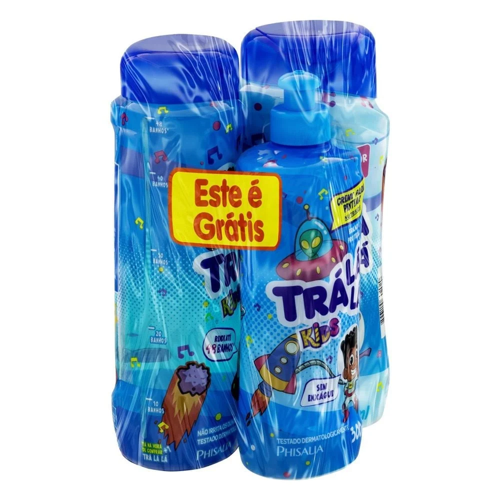 Kit Kids Tra Lá Lá Shampoo 480ml + Condicionador 480ml + Creme de Pentear 300ml Nutrikids