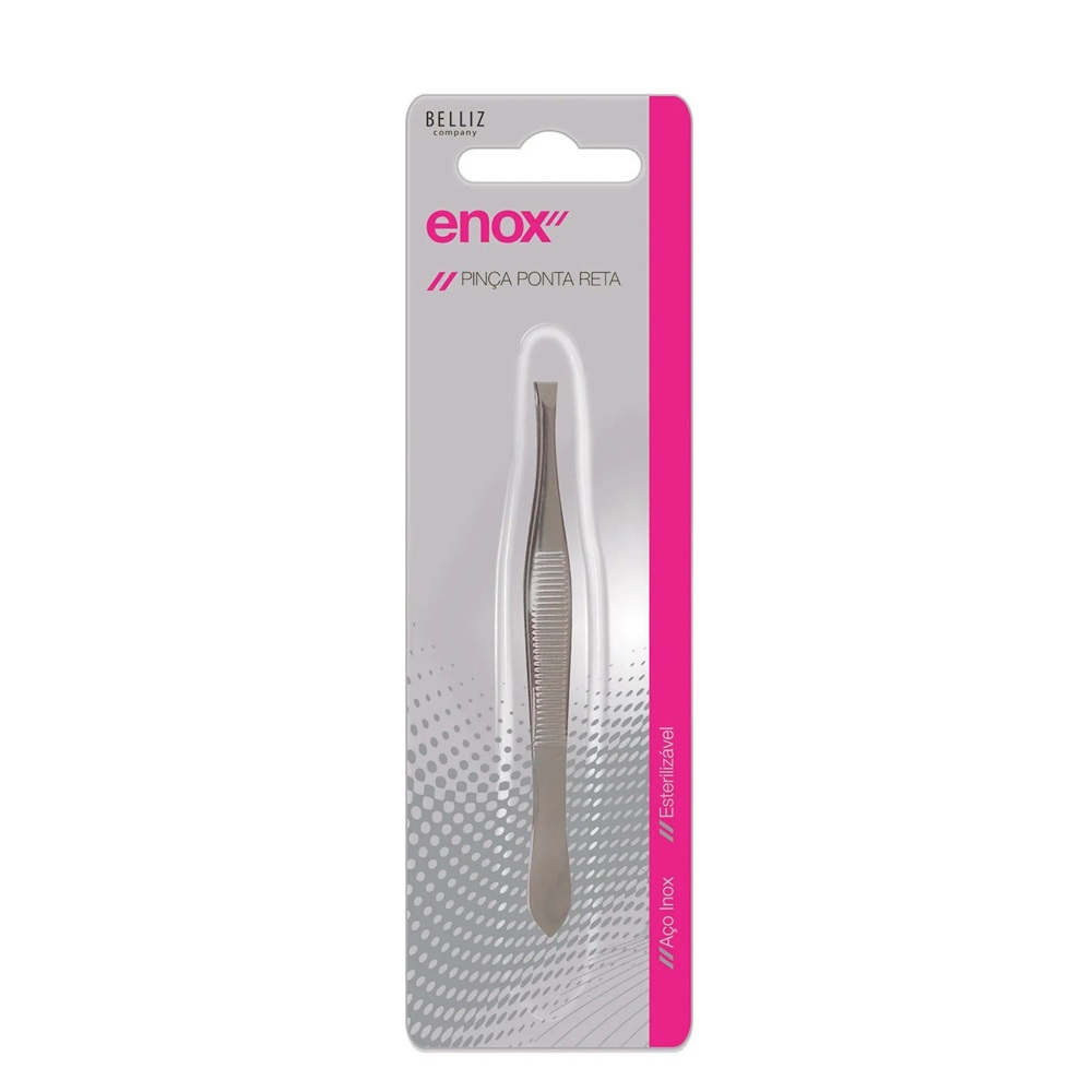 Pinça Enox Belliz Ponta Reta Ref. 674