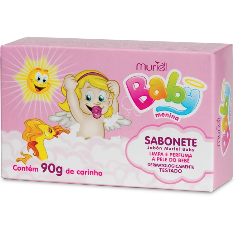 Sabonete Em Barra Muriel Baby Rosa 90G