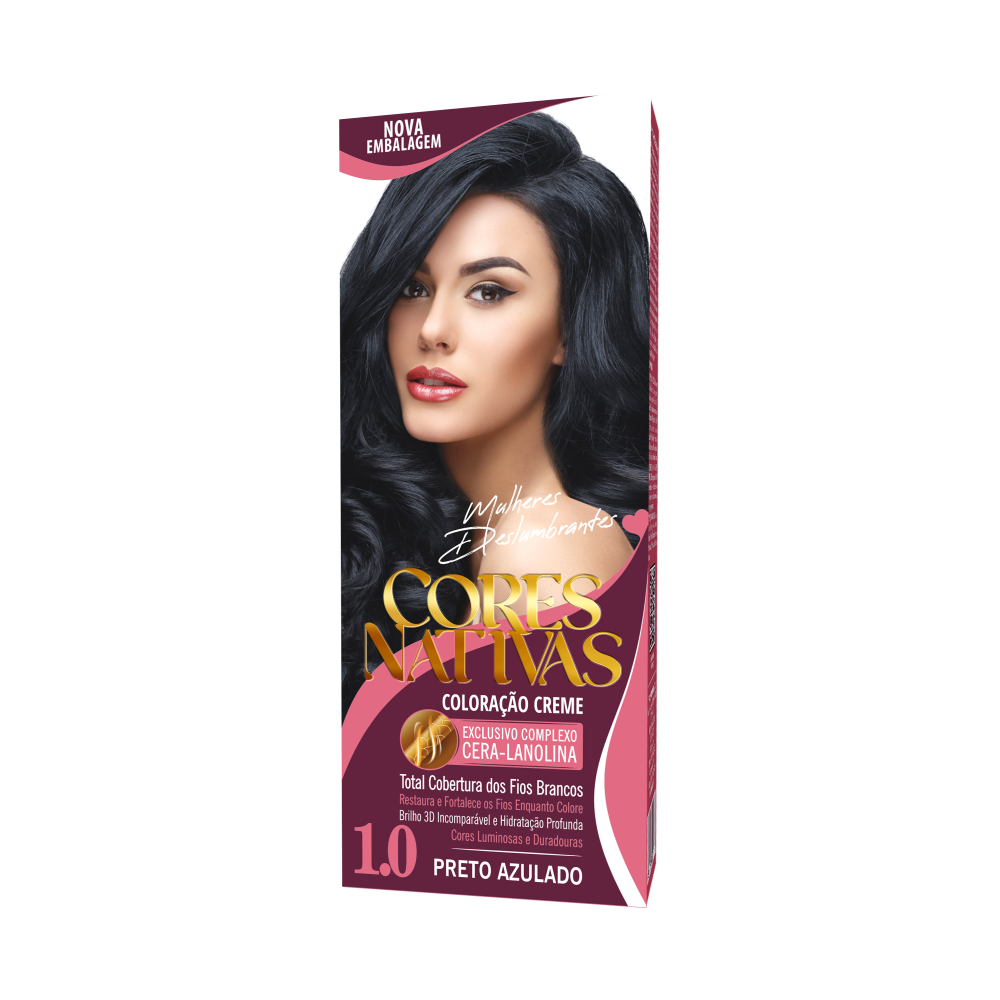 Coloração Creme Márcia Preto Azulado 1.0