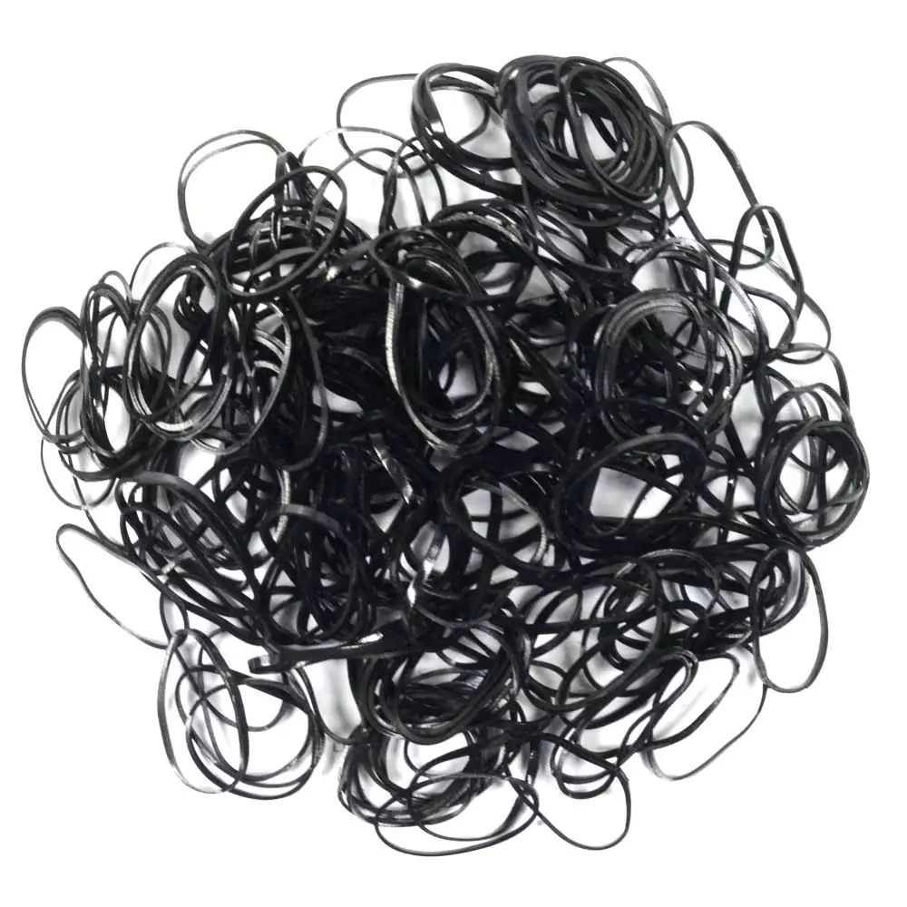 Elástico Para Cabelo Santa Clara Preto 200 Unidades Ref. 2167
