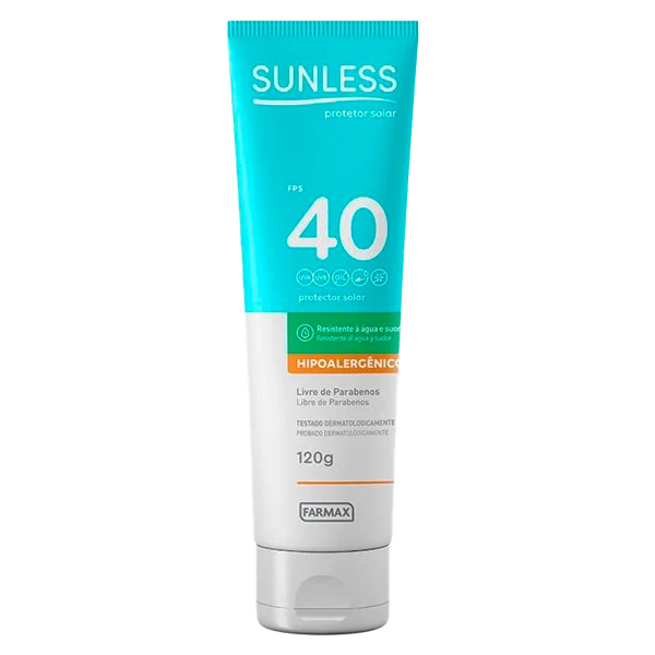 Protetor Solar Farmax Sunless FPS40 120g
