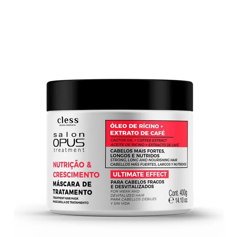 Máscara Cless Salon Opus Nutrição e Crescimento 400g