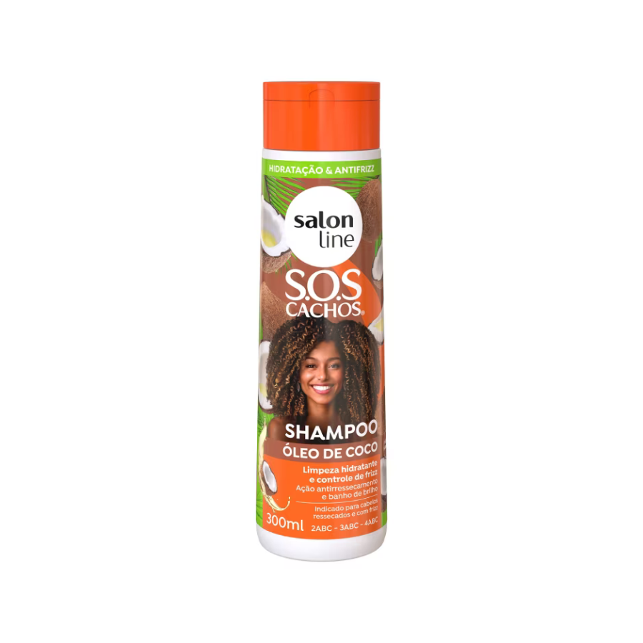 Shampoo Salon Line S.O.S.Cachos Óleo De Coco Hidratação Absoluta 300ml