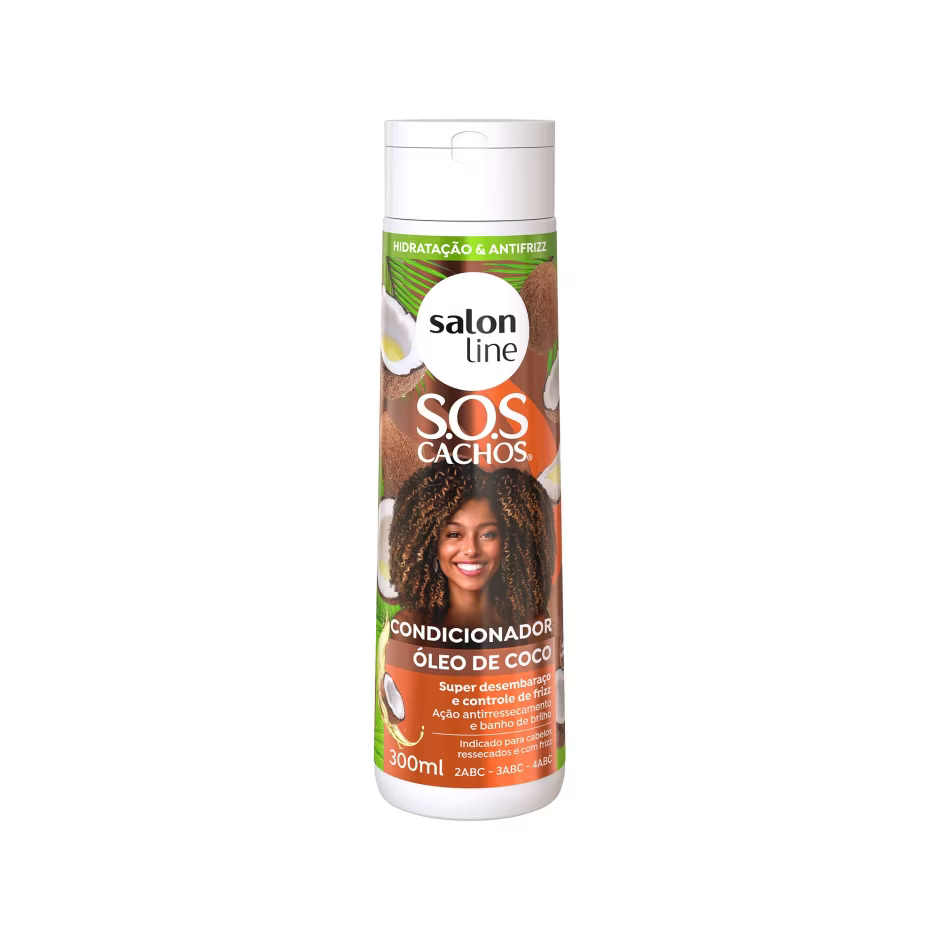 Condicionador Salon Line Sos Cachos Óleo De Coco Hidratação Absoluta 300ml
