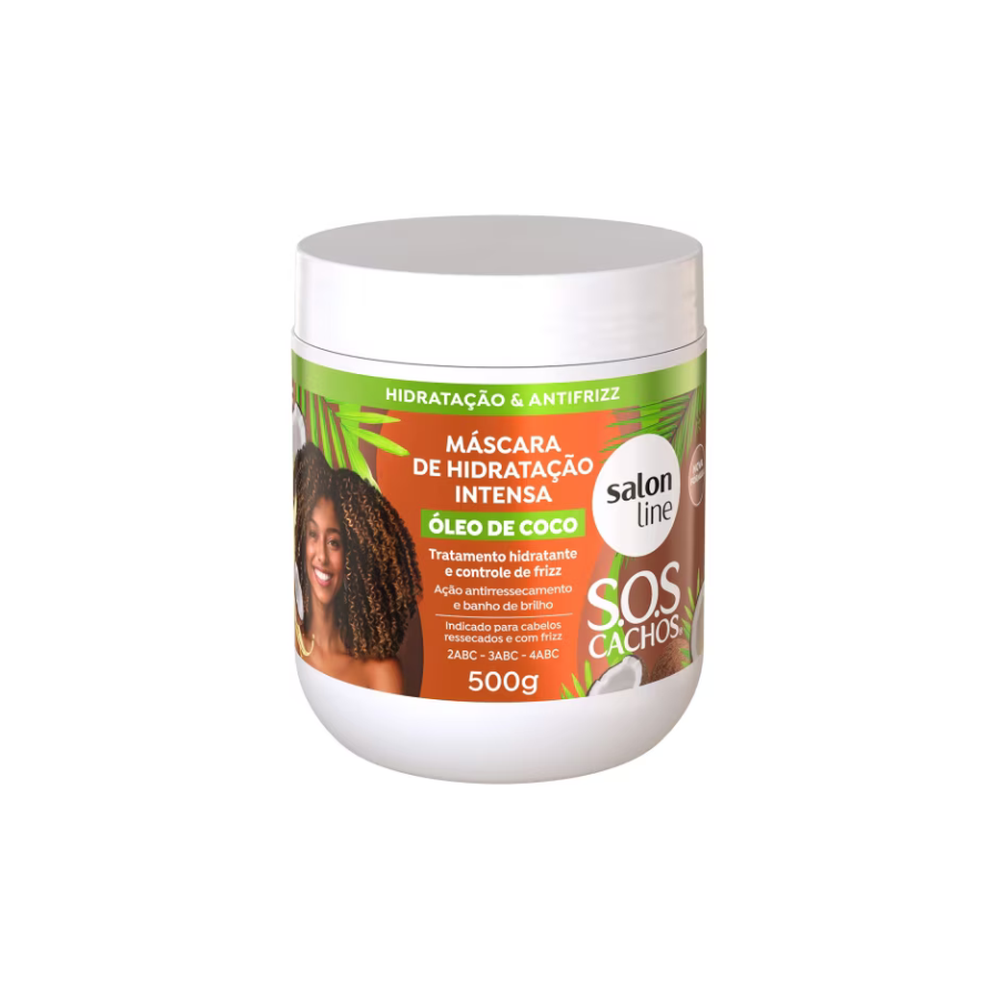 Máscara De Hidratação Intensa Salon Line S.O.S Cachos Óleo De Coco 500G