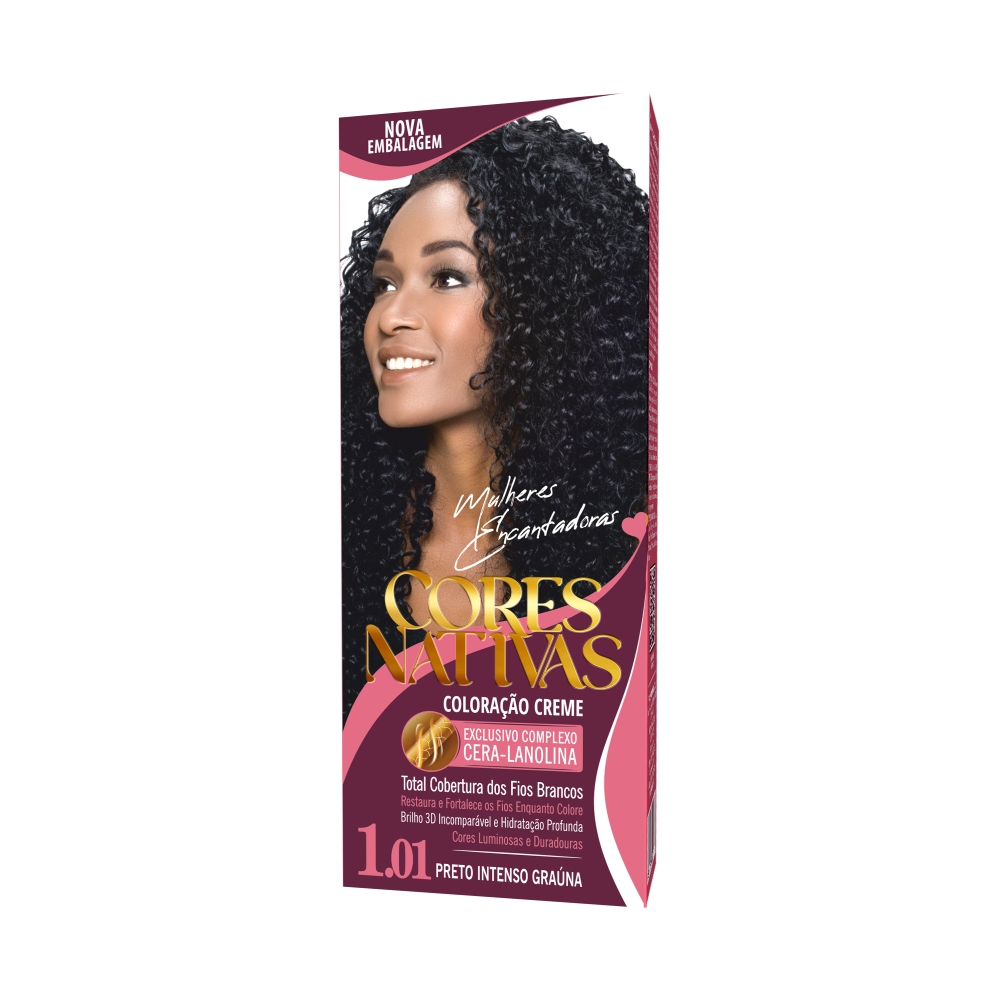 Coloração Creme Márcia Preto Intenso Graúna 1.01