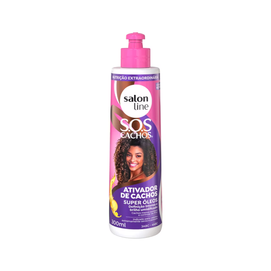 Ativador De Cachos Salon Line Sos Cachos Super Óleos 300ml