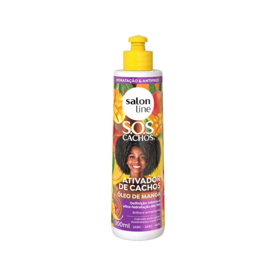 Ativador De Cachos Salon Line Sos Cachos Óleo De Manga 300ml