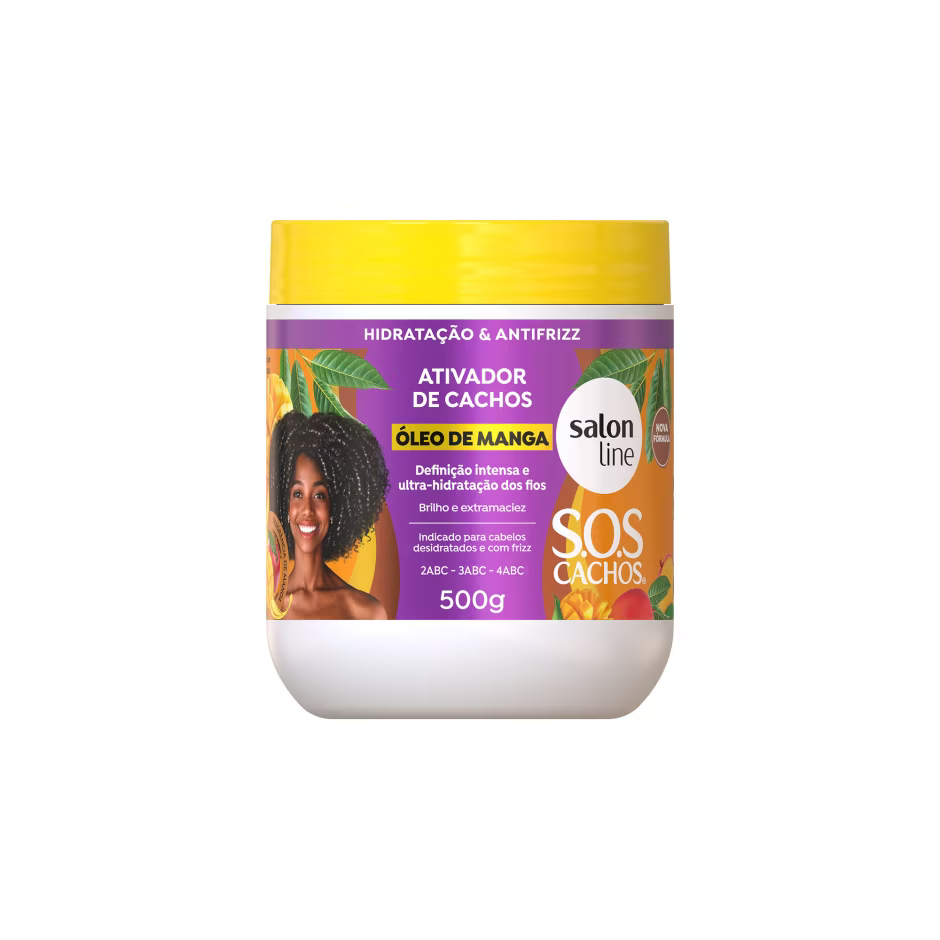 Ativador De Cachos Salon Line Sos Cachos Óleo De Manga 500G
