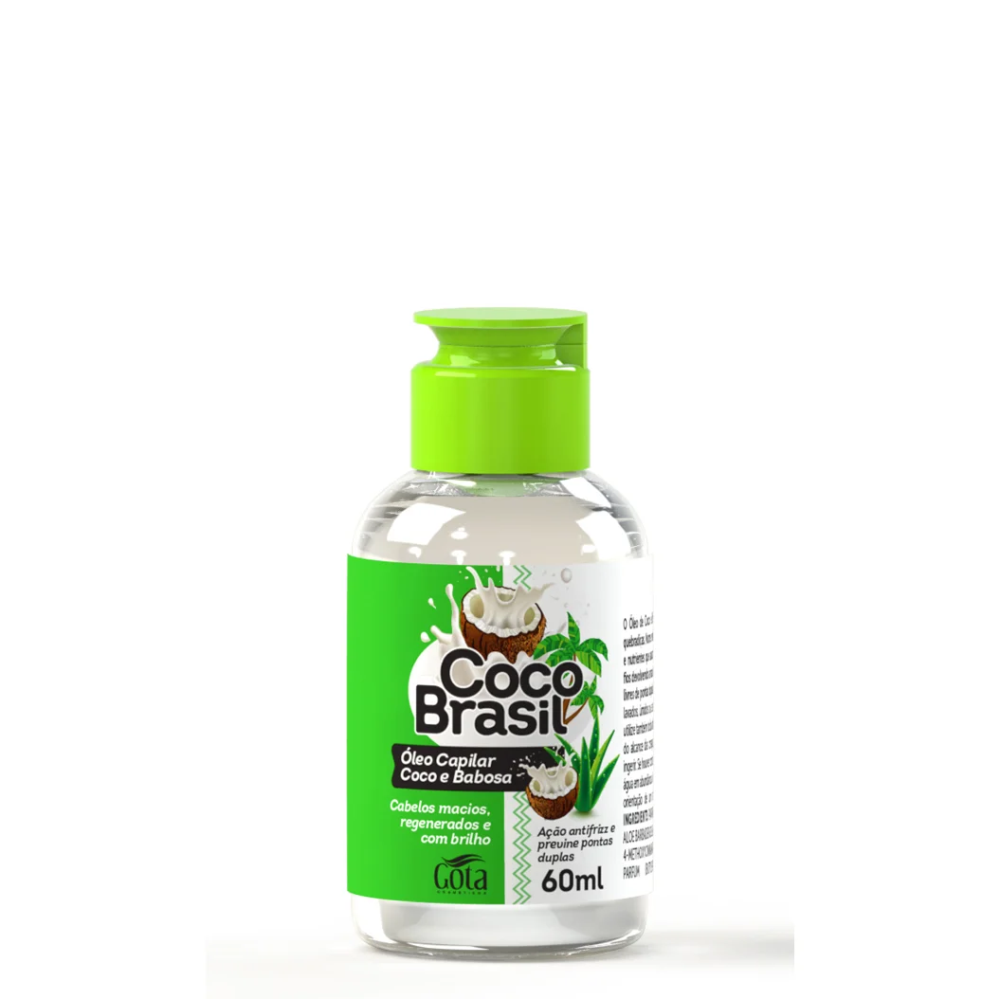 Óleo Coco Brasil Gota Dourada Coco E Babosa 60ml
