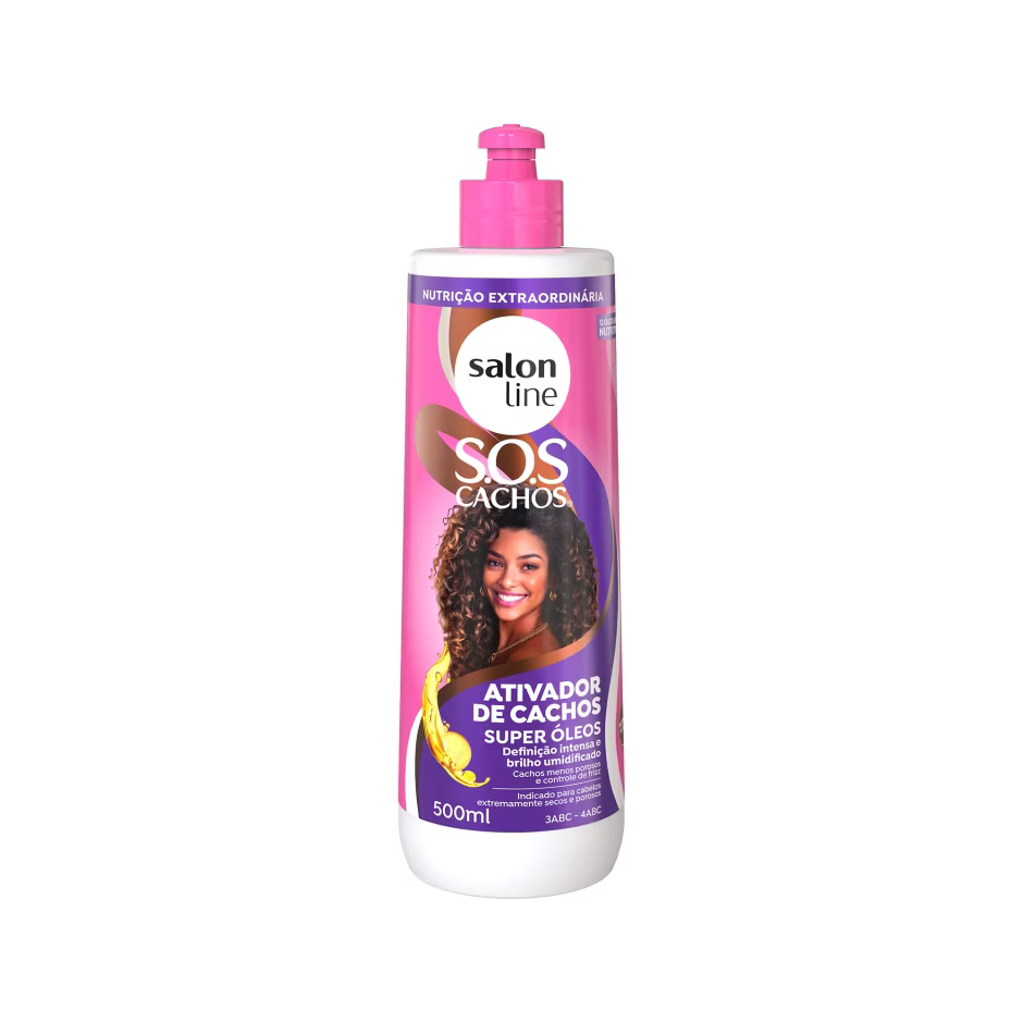 Ativador De Cachos Salon Line Sos Cachos Super Óleos 500ml
