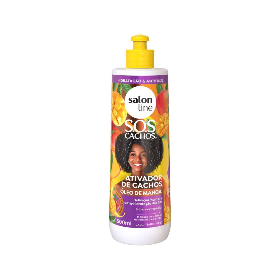 Ativador De Cachos Salon Line Sos Cachos Óleo De Manga 500ml