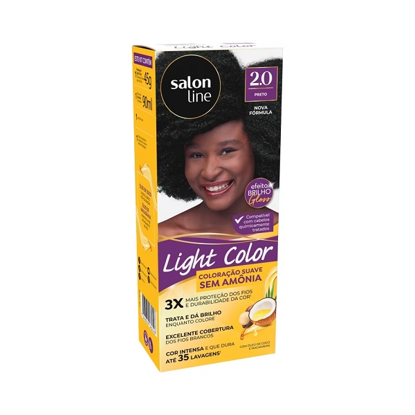 Coloração Suave Light Color 2.0 Preto