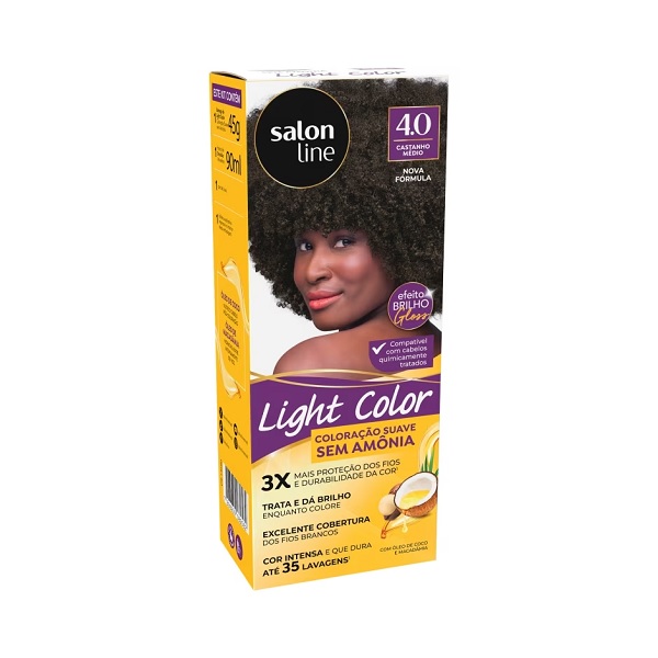 Coloração Suave Light Color 4.0 Castanho Médio