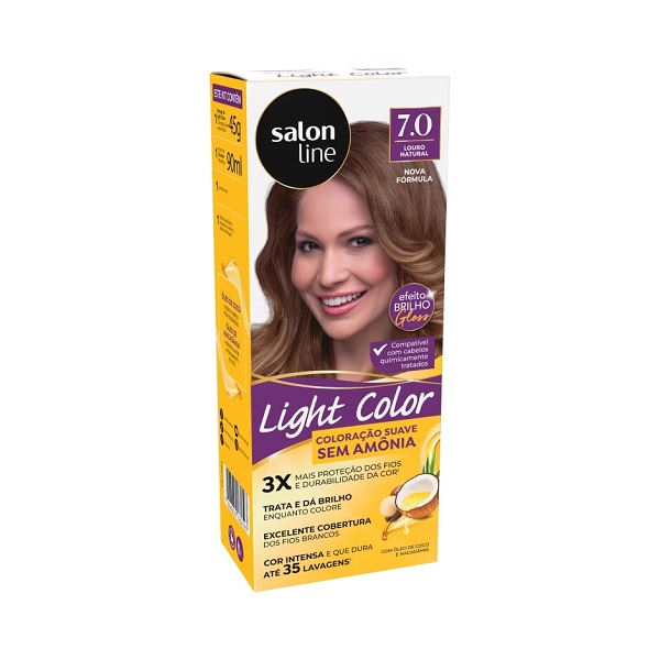 Coloração Suave Light Color 7.0 Louro Natural