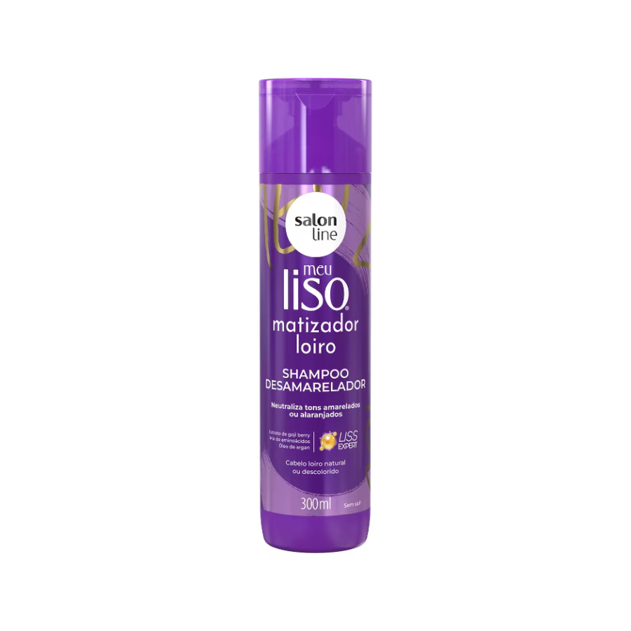 Shampoo Salon Line Meu Liso Matizador Loiro 300ml