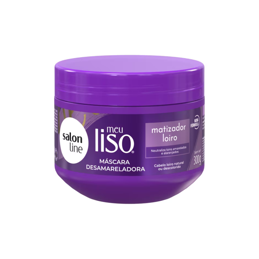 Máscara Matizadora Salon Line Meu Liso Matizador Loiro 300G