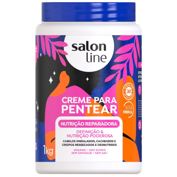 Creme Para Pentear Salon Line Nutrição Reparadora 1Kg