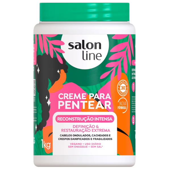 Creme Para Pentear Salon Line Reconstrução Intensa 1Kg