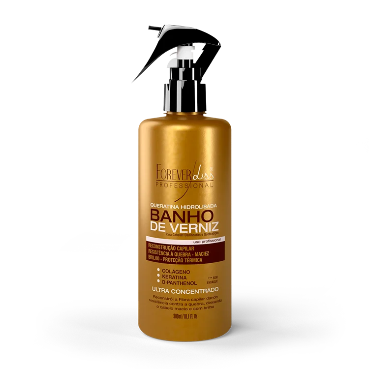 Queratina Hidrolisada Forever Liss Banho De Verniz 300ml