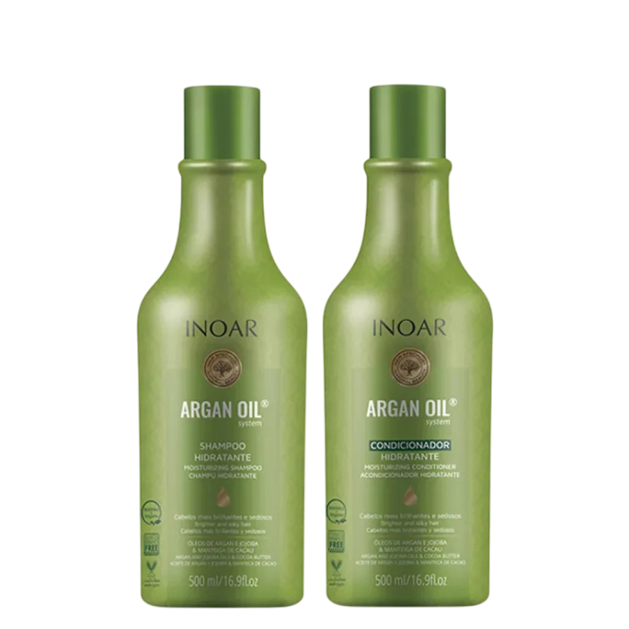 Kit Shampoo + Condicionador Inoar Argan Hidratação 500ml