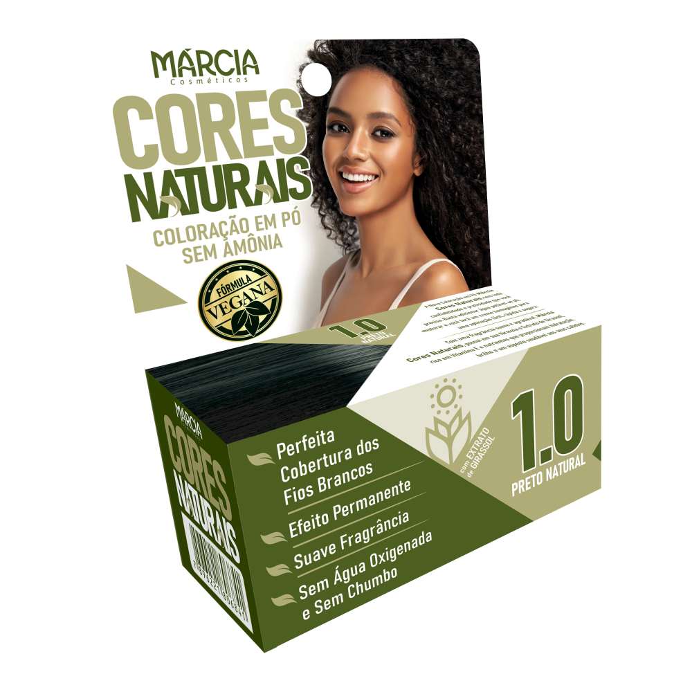 Tintura Em Pó Márcia 1.0 - Preto Natural