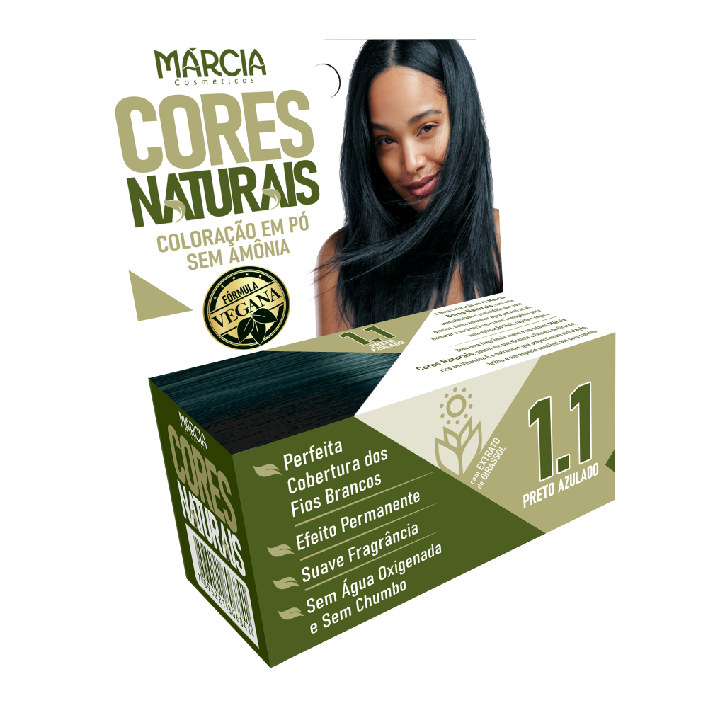 Tintura Em Pó Márcia 1.1 - Preto Azulado