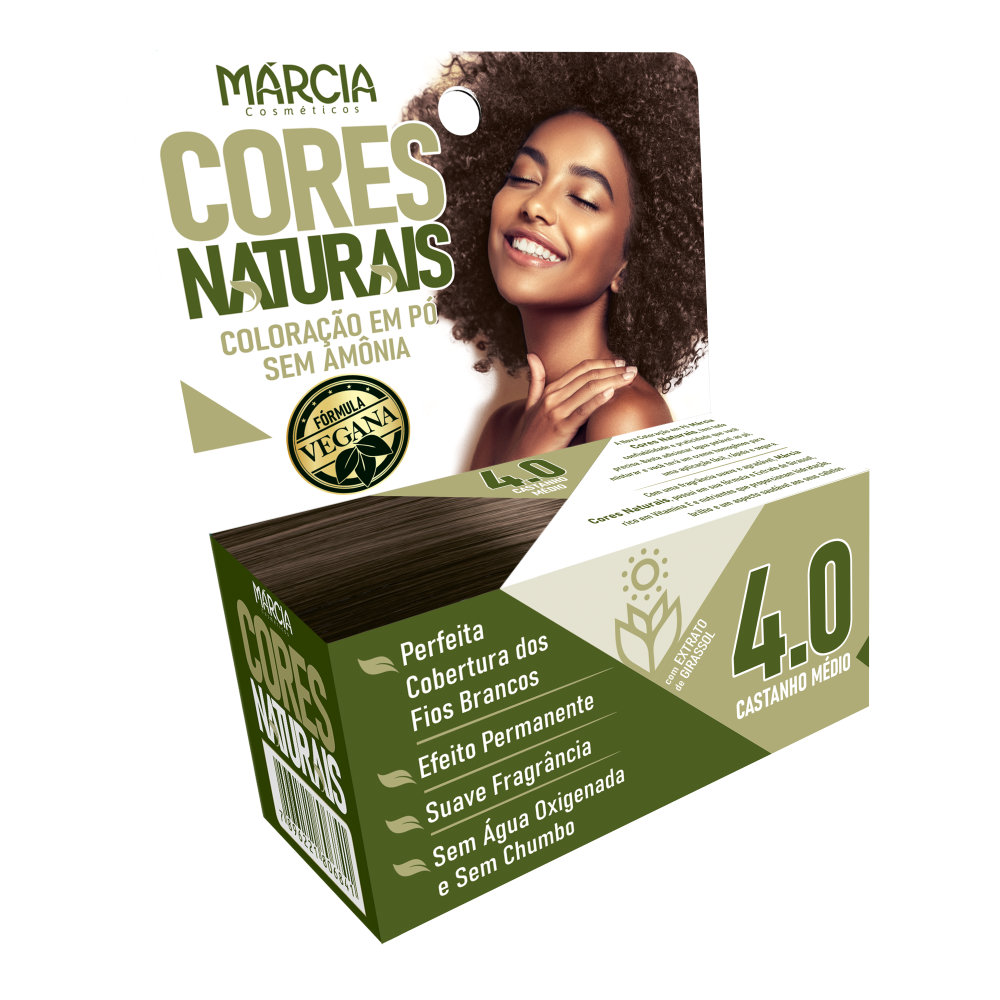 Tintura Em Pó Márcia 4.0 - Castanho Médio
