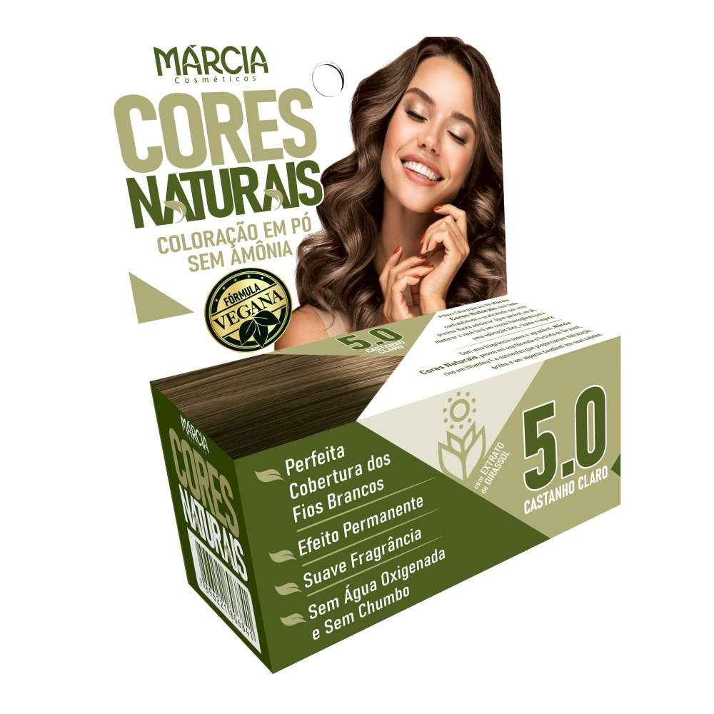 Tintura Em Pó Márcia 5.0 - Castanho Claro