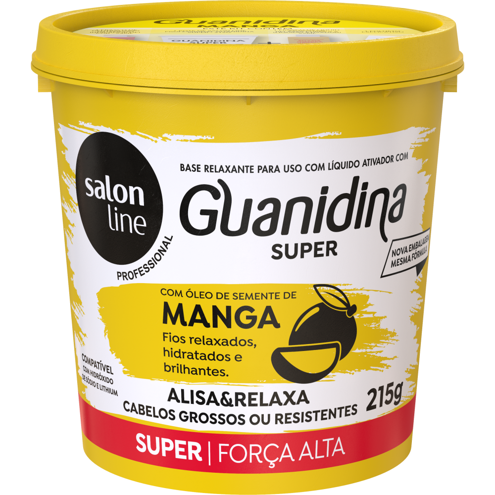Guanidina Salon Line Óleo Semente De Manga Alisa E Relaxa 215G