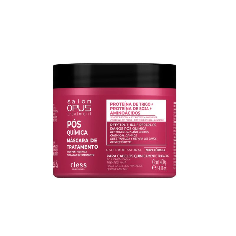 Máscara Cless Salon Opus Pós Quimica 400g