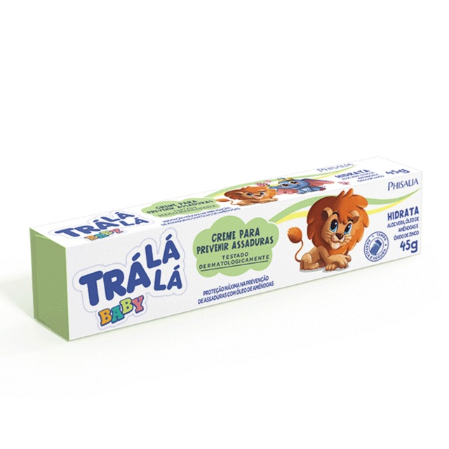 Creme de Prevenção de Assaduras Baby Tra Lá Lá 45g Hidrata