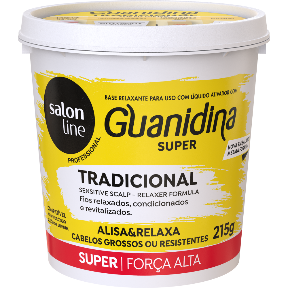Guanidina Salon Line Tradicional Super Forte Alisa E Relaxa 215G