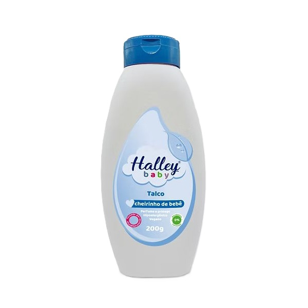Talco Infantil Halley Baby Azul