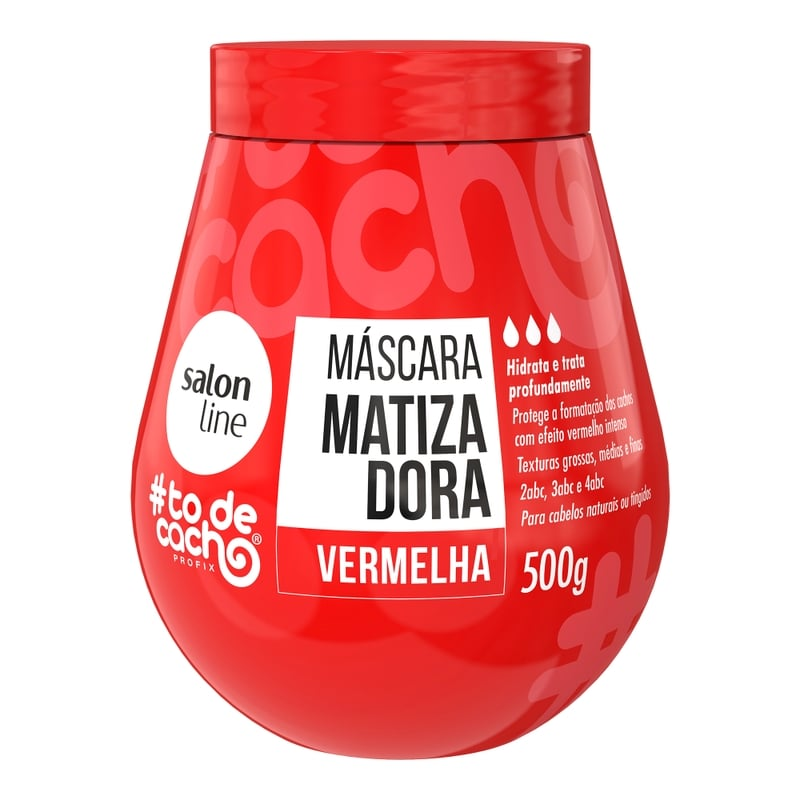 Máscara Matizadora Salon Line #Todecacho Vermelha 500G